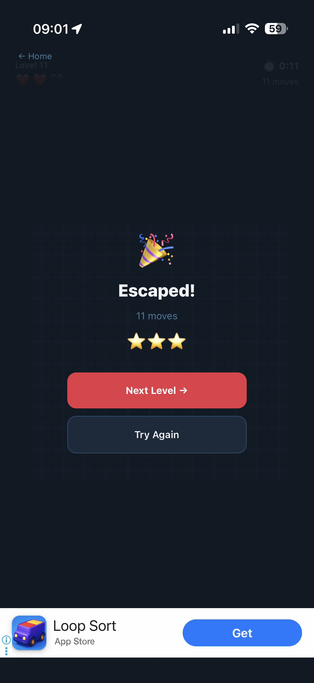 Level clear three stars